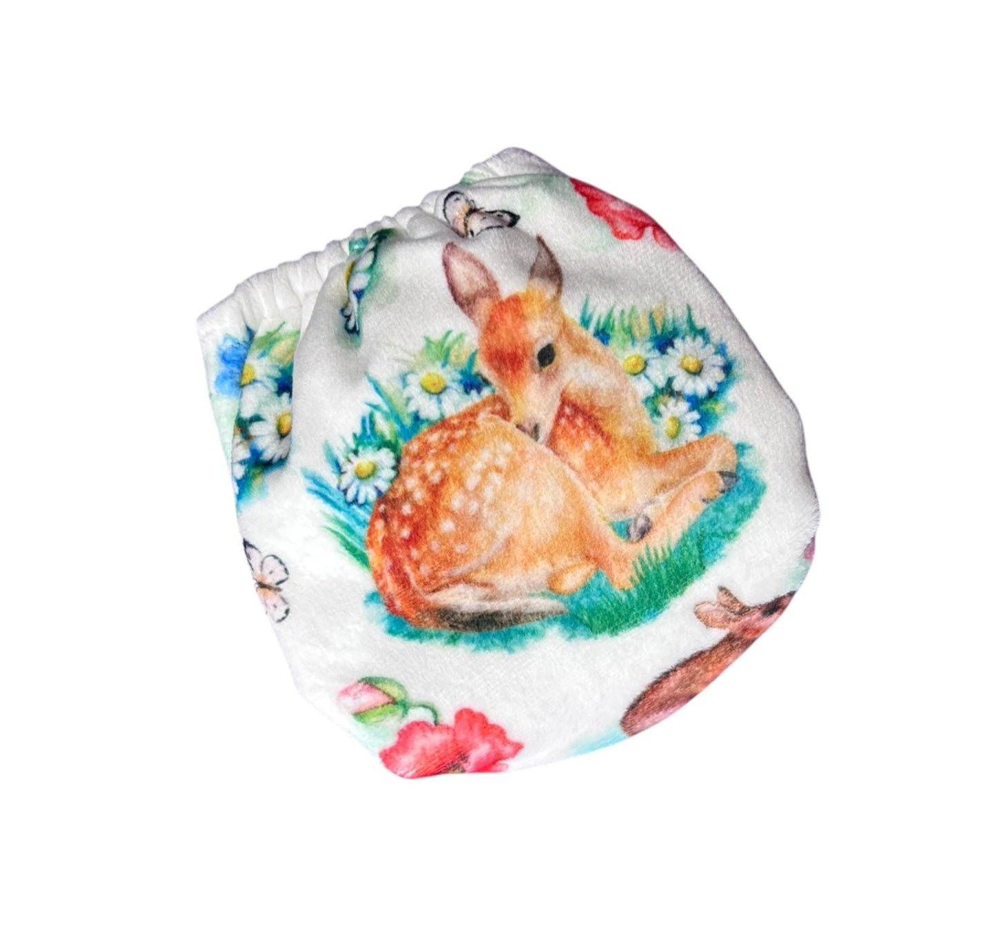 Newborn Front Snap Cloth Nappy #06 - minky