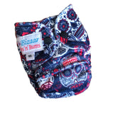 Newborn Front Snap Cloth Nappy #17 - minky