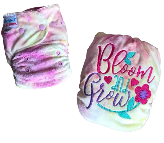 Embroidered Front Snap Cloth Nappy #08